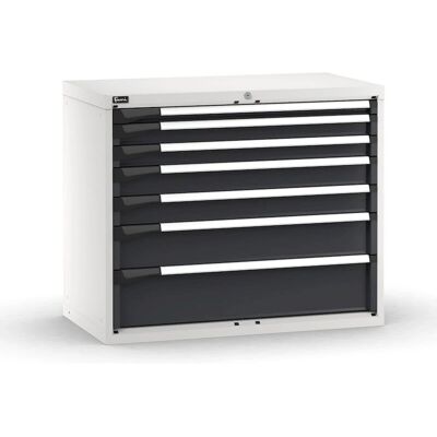 Fami - Master - Due tonalità grigio - 7 cassetti - Chest of drawers Fami - Master - Due tonalità grigio - 7 cassetti - Chest of drawers