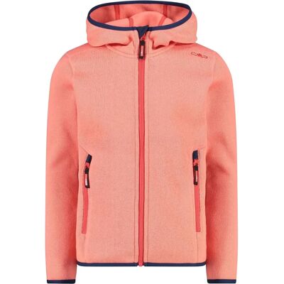 CMP Orange Kapuzen-Fleecejacke für Kinder - Outdoor & Warm CMP Orange Kapuzen-Fleecejacke für Kinder - Outdoor & Warm