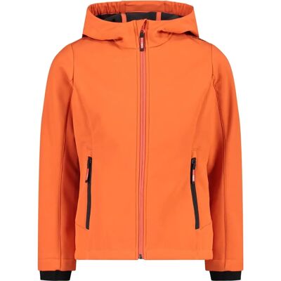 Veste softshell enfant CMP capuche fixe - Unisexe - Orange - 176 - Publicité Veste softshell enfant CMP capuche fixe - Unisexe - Orange - 176 - Publicité