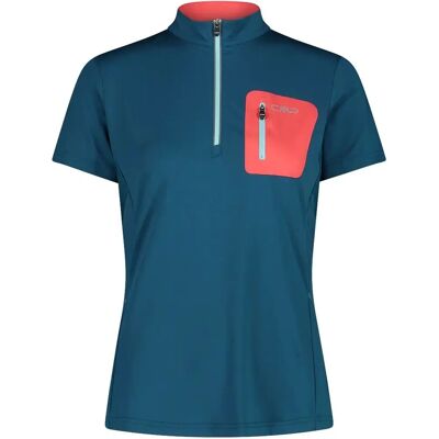 CMP Deep Lake 34 Damen T-Shirt mit Halb-Reißverschluss CMP Deep Lake 34 Damen T-Shirt mit Halb-Reißverschluss