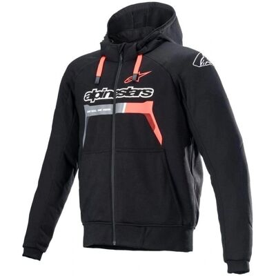 Giacca in tessuto motorcycle Alpinestars Chrome Ignition - Nero/Rosso - S Giacca in tessuto motorcycle Alpinestars Chrome Ignition - Nero/Rosso - S