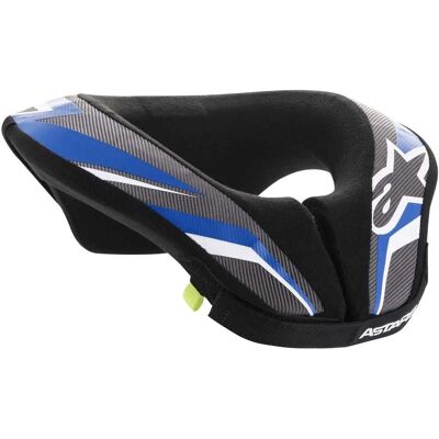 Protections de Cou pour Jeunes Alpinestars Sequence - Enfants, Unisexe, Noir / Anthracite / Bleu Protections de Cou pour Jeunes Alpinestars Sequence - Enfants, Unisexe, Noir / Anthracite / Bleu