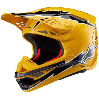 Casco Alpinestars Supertech M10 S24 - Ampress negro/amarillo brillante Casco Alpinestars Supertech M10 S24 - Ampress negro/amarillo brillante