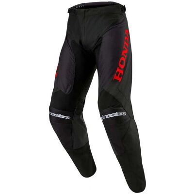 Pantaloni da motocross Alpinestars Honda Racer Iconic - Nero Rosso Pantaloni da motocross Alpinestars Honda Racer Iconic - Nero Rosso