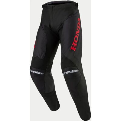 Pantaloni da Motocross Alpinestars Honda Racer Iconic - Nero Rosso - 32 Pantaloni da Motocross Alpinestars Honda Racer Iconic - Nero Rosso - 32