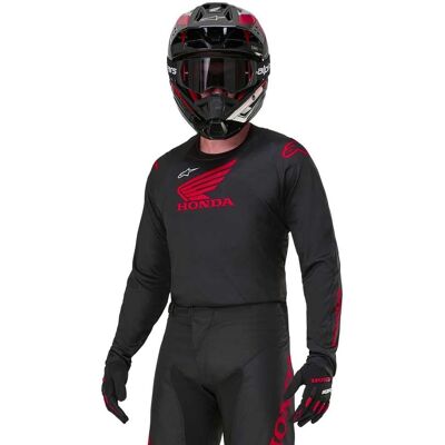 Maglietta da motocross Alpinestars Honda Racer Iconic - Nero Rosso - XL Maglietta da motocross Alpinestars Honda Racer Iconic - Nero Rosso - XL