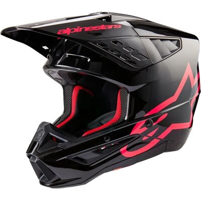 Casco Alpinestars S-M5 Corp - Nero / Rosa Protezione Casco Alpinestars S-M5 Corp - Nero / Rosa Protezione