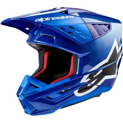 Casco Alpinestars S-M5 Corp - Casco Blu Resistente Casco Alpinestars S-M5 Corp - Casco Blu Resistente