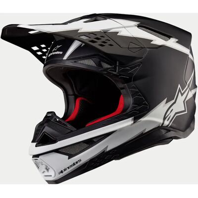 Casco impatto Alpinestars Supertech S-M10 - Nero Bianco - L Casco impatto Alpinestars Supertech S-M10 - Nero Bianco - L