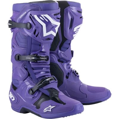 Botas Alpinestars Tech 10 - Púrpura / Negro - Botas de moto Botas Alpinestars Tech 10 - Púrpura / Negro - Botas de moto