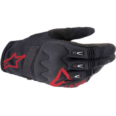 Guanti da Motocross Techdura Alpinestars - Rosso Nero - L Guanti da Motocross Techdura Alpinestars - Rosso Nero - L