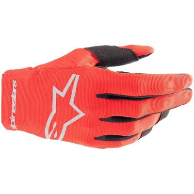 Gants Radar d'Alpinestars - Jeunesse Rouge / Argent - Léger, Résistant, Respirant - Publicité Gants Radar d'Alpinestars - Jeunesse Rouge / Argent - Léger, Résistant, Respirant - Publicité