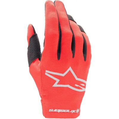 Guanti Radar di Alpinestars - Leggeri, Resistenti, Rosso / Argento Guanti Radar di Alpinestars - Leggeri, Resistenti, Rosso / Argento