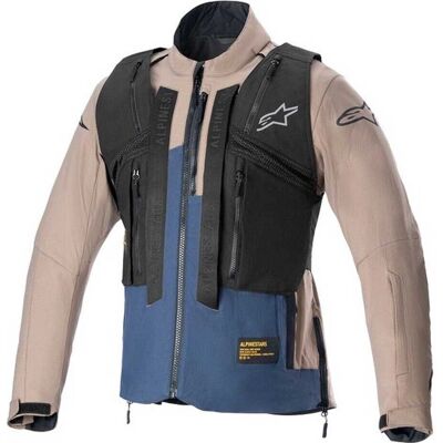 Chaqueta Techdura Falcon Marrón / Navy - Moto Off-Road Chaqueta Techdura Falcon Marrón / Navy - Moto Off-Road
