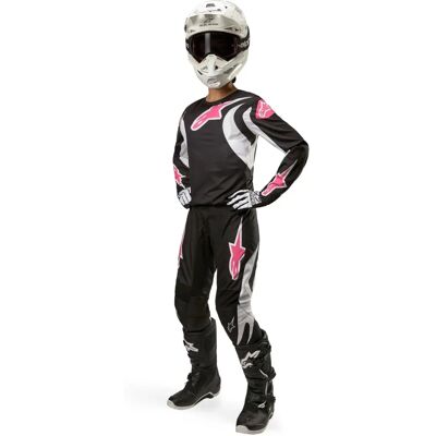Pantalones de motocross para damas Alpinestars Stella Fluid - Negro Blanco Rosa - Rendimiento todoterreno Pantalones de motocross para damas Alpinestars Stella Fluid - Negro Blanco Rosa - Rendimiento todoterreno