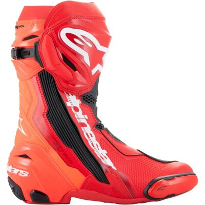 Botte Alpinestars Supertech R - rouge/noir/blanc - Publicité Botte Alpinestars Supertech R - rouge/noir/blanc - Publicité