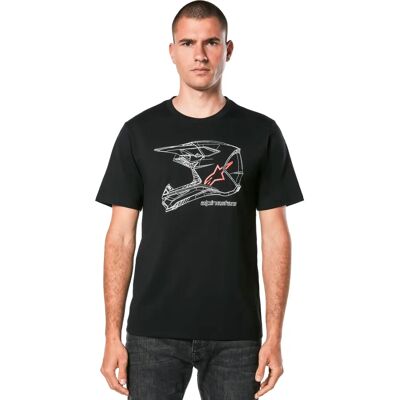 Alpinestars MX Helm CSF Zwart - T-shirt Alpinestars MX Helm CSF Zwart - T-shirt