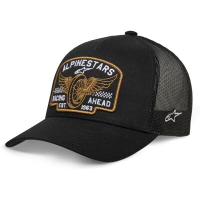 Gorra Heritage Patch Trucker de Alpinestars - Negro - Ajustable Snapback - Gorra Gorra Heritage Patch Trucker de Alpinestars - Negro - Ajustable Snapback - Gorra