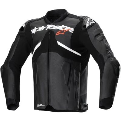Veste en cuir de moto Atem V5 - Noir Blanc - Taille : 48 Veste en cuir de moto Atem V5 - Noir Blanc - Taille : 48
