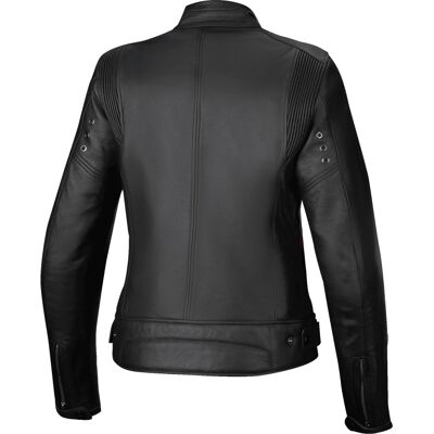 Veste en cuir Alpinestars Stella Dyno - noir/rouge - Publicité Veste en cuir Alpinestars Stella Dyno - noir/rouge - Publicité