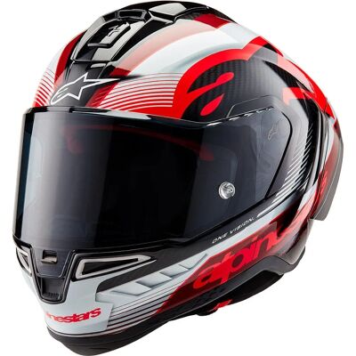 Alpinestars Supertech R10 - Équipe Noir/Carbone/Rouge/Blanc - Publicité Alpinestars Supertech R10 - Équipe Noir/Carbone/Rouge/Blanc - Publicité