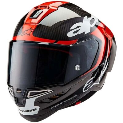Alpinestars Supertech R10 - Élément Noir/Carbone/Rouge - Publicité Alpinestars Supertech R10 - Élément Noir/Carbone/Rouge - Publicité