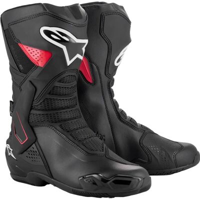 Bottes de moto Alpinestars SMX-6 V3 Drystar - Noir/Rouge - Équipement de course - Publicité Bottes de moto Alpinestars SMX-6 V3 Drystar - Noir/Rouge - Équipement de course - Publicité