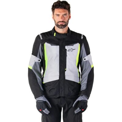 Alpinestars - Giacca ST-1 WP Ghiaccio / Grigio / Nero / Giallo Fluo - Giacca da Moto Alpinestars - Giacca ST-1 WP Ghiaccio / Grigio / Nero / Giallo Fluo - Giacca da Moto