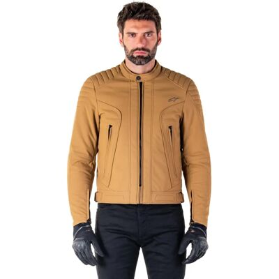 Alpinestars - Giacca Clayton WR Utility - Resistente all'acqua, Marrone / Oro chiaro Alpinestars - Giacca Clayton WR Utility - Resistente all'acqua, Marrone / Oro chiaro