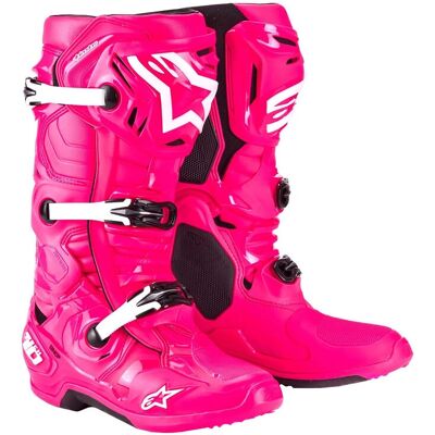 Alpinestars Tech 10 Diva Rosa/Blanco - Botas de Motocross Alpinestars Tech 10 Diva Rosa/Blanco - Botas de Motocross