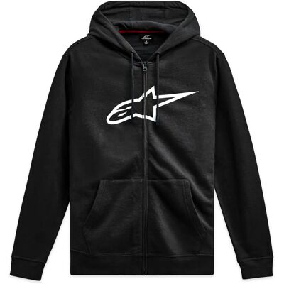 Sweat À Capuche Avec Fermeture Éclair Alpinestars Ageless V3 Noir / Blanc S Sweat À Capuche Avec Fermeture Éclair Alpinestars Ageless V3 Noir / Blanc S