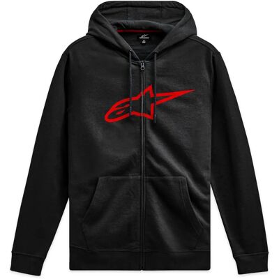 Sweat à capuche zippé Alpinestars Ageless V3 - noir/rouge Sweat à capuche zippé Alpinestars Ageless V3 - noir/rouge