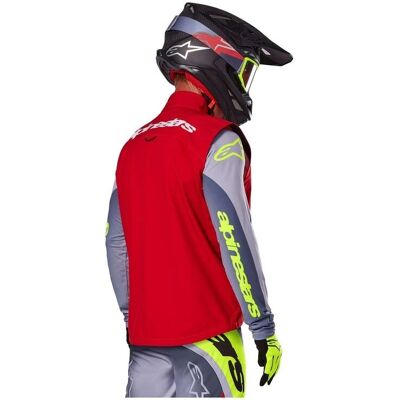 Gilet Alpinestars Techstar Softshell - rouge - Publicité Gilet Alpinestars Techstar Softshell - rouge - Publicité