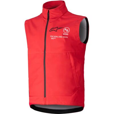 Gilet Alpinestars Techstar Softshell - Veste coupe-vent MX, Rouge - Publicité Gilet Alpinestars Techstar Softshell - Veste coupe-vent MX, Rouge - Publicité