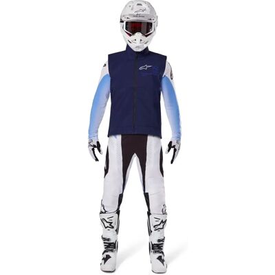 Gilet Alpinestars Techstar Softshell - Bleu Marine - Coupe-vent - Léger - Équipement MX - Publicité Gilet Alpinestars Techstar Softshell - Bleu Marine - Coupe-vent - Léger - Équipement MX - Publicité