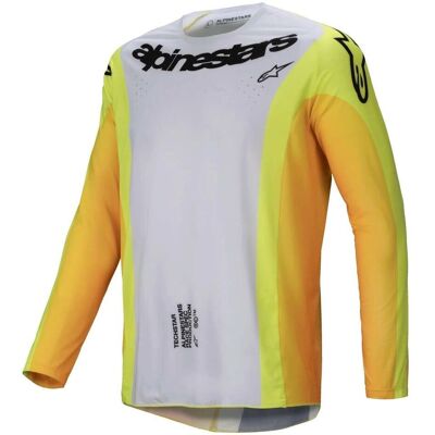 Alpinestars Techstar Melt Giallo / Nero Maillot de Cross - Maillot de Cross - Publicité Alpinestars Techstar Melt Giallo / Nero Maillot de Cross - Maillot de Cross - Publicité