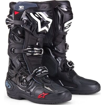 Botas de Motocross Alpinestars Tech 10 Enduro - Negro, Talla 47 Botas de Motocross Alpinestars Tech 10 Enduro - Negro, Talla 47