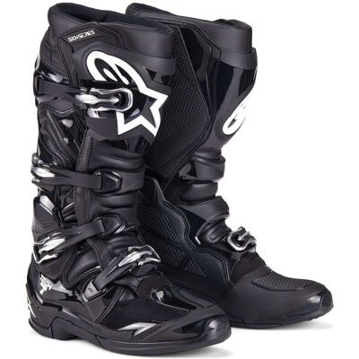 Stivali da motocross Alpinestars Tech 7 - Nero, taglie 10/44.5, 44.5, 48, 47, 42 Stivali da motocross Alpinestars Tech 7 - Nero, taglie 10/44.5, 44.5, 48, 47, 42