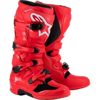 Botas de motocross Alpinestars Tech 7 - Rojo Botas de motocross Alpinestars Tech 7 - Rojo