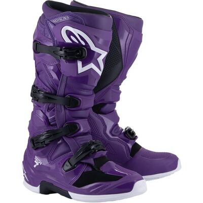 Botas de Motocross Alpinestars Tech 7 Viola - Rendimiento Offroad Botas de Motocross Alpinestars Tech 7 Viola - Rendimiento Offroad