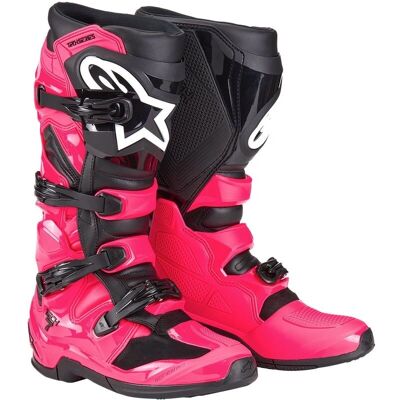 Botas de Motocross Alpinestars Tech 7 Rosa/Negro - Rendimiento Offroad Botas de Motocross Alpinestars Tech 7 Rosa/Negro - Rendimiento Offroad