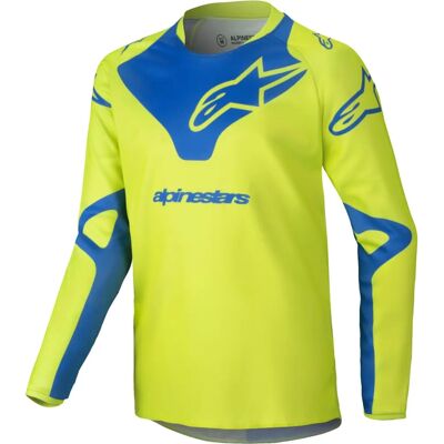 T-shirt Racer Veil Jaune Fluorescent / Bleu Enfant - Publicité T-shirt Racer Veil Jaune Fluorescent / Bleu Enfant - Publicité