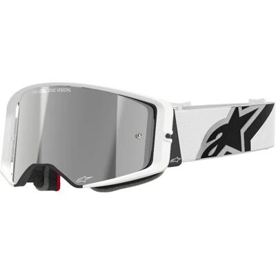Lunettes Alpinestars Supertech Corp Résistantes aux Impacts - Blanc / Noir - Publicité Lunettes Alpinestars Supertech Corp Résistantes aux Impacts - Blanc / Noir - Publicité