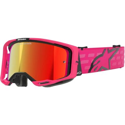 Alpinestars Vision 8 Corp Motocross Goggles - Pink & Red Mirror Alpinestars Vision 8 Corp Motocross Goggles - Pink & Red Mirror