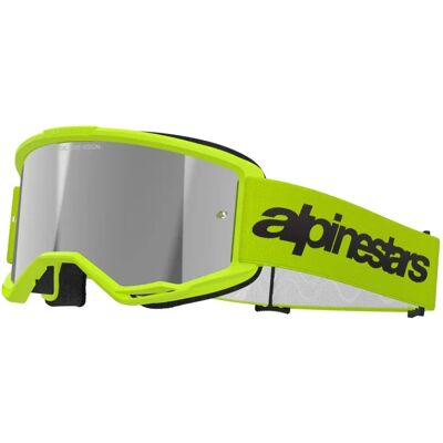 Lunettes Alpinestars Vision 3 Wordmark Jaune Fluo - Lunettes de cross Lunettes Alpinestars Vision 3 Wordmark Jaune Fluo - Lunettes de cross