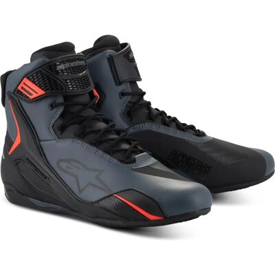 Alpinestars Faster-4 Motorcycle Boots Black/Grey/Red, Size 41 Alpinestars Faster-4 Motorcycle Boots Black/Grey/Red, Size 41