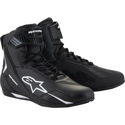 Alpinestars Faster 4 Schuhe - schwarz/weiß Alpinestars Faster 4 Schuhe - schwarz/weiß
