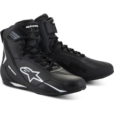 Chaussures Alpinestars Faster-4 - Noir et blanc - Publicité Chaussures Alpinestars Faster-4 - Noir et blanc - Publicité