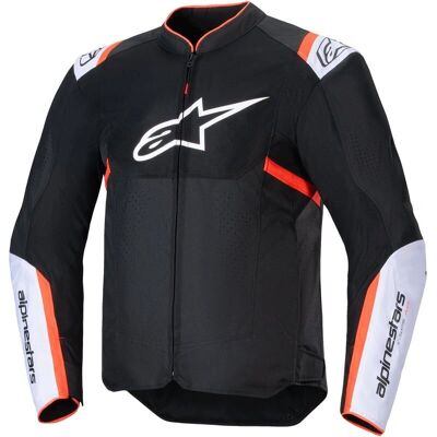 Chaqueta de moto Alpinestars T-SPS Air V2 - Negro/Blanco/Rojo fluo Chaqueta de moto Alpinestars T-SPS Air V2 - Negro/Blanco/Rojo fluo