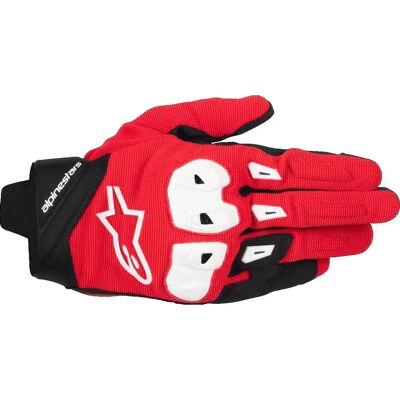 Gants Alpinestars SP X 1 Rouge Brillant / Noir / Blanc - Gants de Moto Gants Alpinestars SP X 1 Rouge Brillant / Noir / Blanc - Gants de Moto